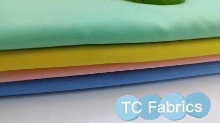 Tessuto tascabile in tinta unita 90% poliestere 10% cotone Tc per camicia uniforme scolastica